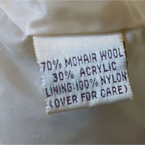 Vintage Susan Bristol Mohair Wool Toggle Sweater Jacket Cardigan Oversized Small - Picture 12 of 13